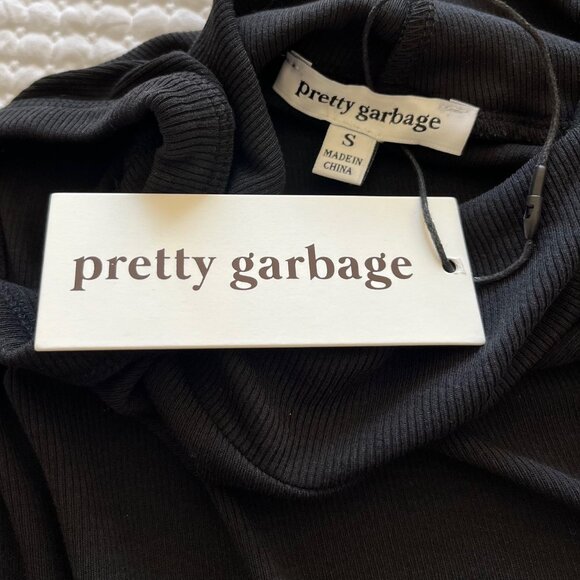 Pretty Garbage Turtleneck Style Tank Top in Black (S) New with Tags - Picture 4 of 8